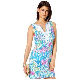 Lilly Pulitzer - NWOT Harper Shift Dress Multi Coral Bay - sz L